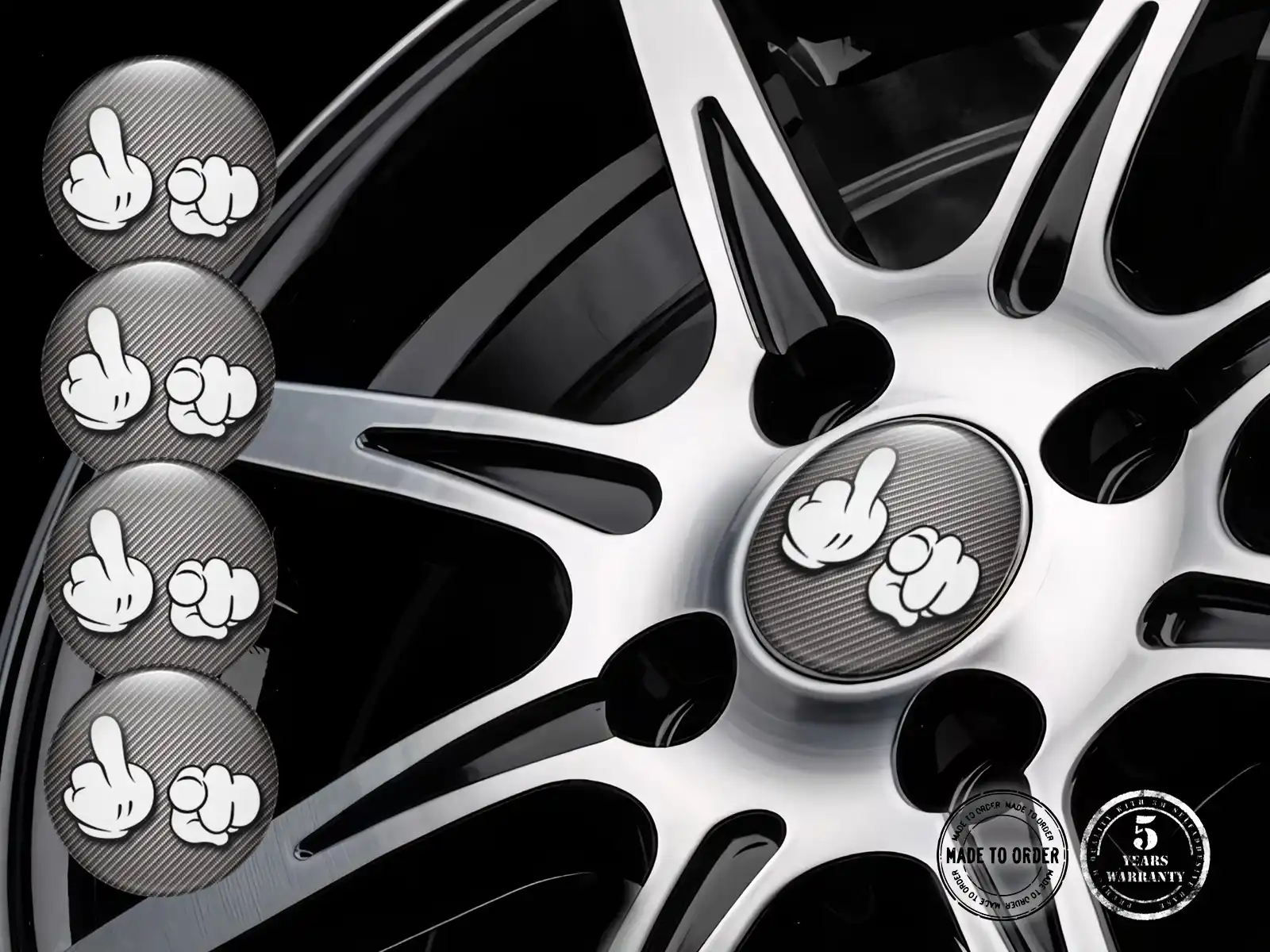 Custom dome stickers Premium Style Racing Emblems